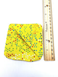 Yellow Dots Fabric Corner Bookmark, Cup Coaster, Book Corner Marker