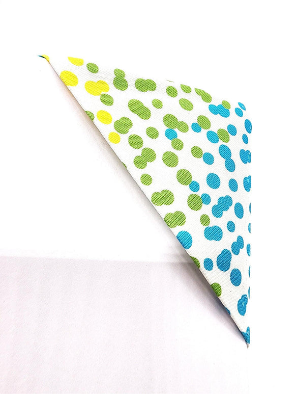 Multicolor Polka Dot Fabric Corner Bookmark, Cup Coaster