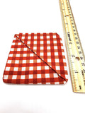 Red Picnic Fabric Corner Bookmark, Cup Coaster