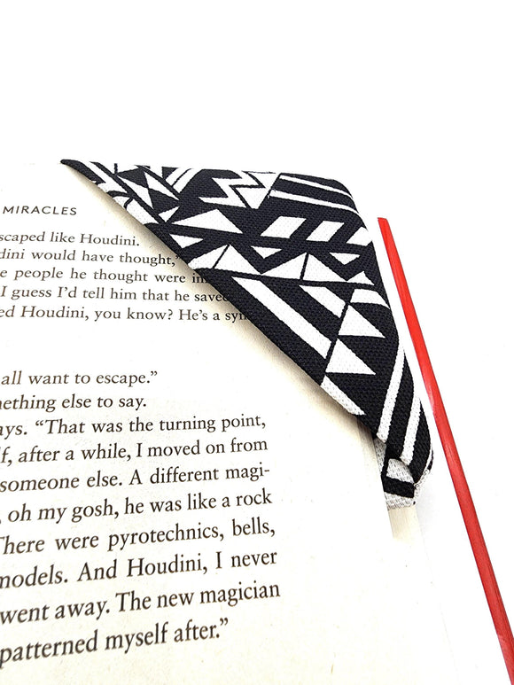 Tribal Fabric Corner Bookmark, Cup Coaster, Book Corner Marker