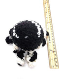 Black and White Octopus, Stuffed Animal Creature, Hand Crochet Toy Plushie