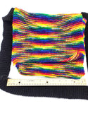 Rainbow Handmade Messenger Bag, Purse, Long Strap Bag, Handcrafted Yarn Bag