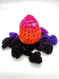 Multicolor Octopus, Stuffed Animal Creature, Hand Crochet Toy Plushie