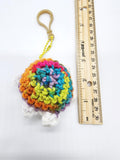 Rainbow Turtle Keychain, Stuffed Animal, Hand Crochet Toy Plushie