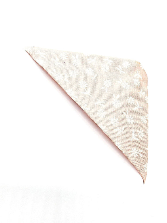 Pink Flower Fabric Corner Bookmark, Cup Coaster