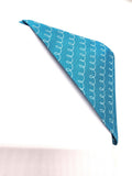 Blue Waves Fabric Corner Bookmark, Cup Coaster