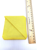 Yellow Fabric Corner Bookmark, Cup Coaster, Book Corner Marker