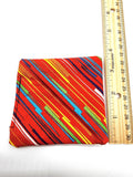 Red Stripes Fabric Corner Bookmark, Cup Coaster, Book Corner Marker