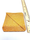 Orange Polka Dot Fabric Corner Bookmark, Cup Coaster