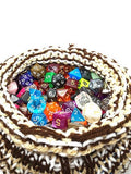 Brown Tan White Large Dice Bag, Drawstring Bag, DND, Tabletop Games, Large Dice Bag, Dice Pouch