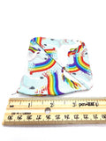 Unicorn Rainbows Fabric Corner Bookmark, Cup Coaster