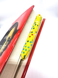 Yellow Dots Fabric Corner Bookmark, Cup Coaster, Book Corner Marker