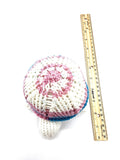 Transgender Pride Turtle, Stuffed Animal, Hand Knit Toy Plushie