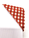 Red Picnic Fabric Corner Bookmark, Cup Coaster