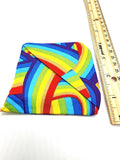 Rainbow Fabric Corner Bookmark, Cup Coaster