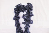 Dark Blue Knit Scarf, Handmade Scarf, Winter Scarf, Long Scarf