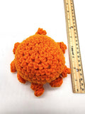 Orange Octopus, Stuffed Animal Creature, Hand Crochet Toy Plushie