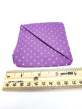 Purple Cross Fabric Corner Bookmark, Cup Coaster