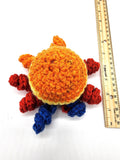 Multicolor Octopus, Stuffed Animal Creature, Hand Crochet Toy Plushie