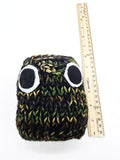 Camouflage Owl Stuffed Toy, Knit Animal Child Toy, Handmade Gift