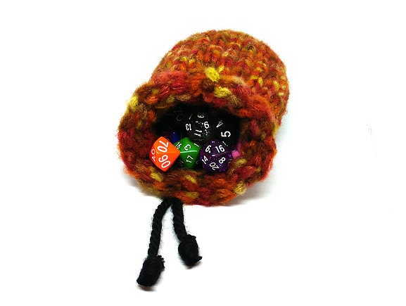 Autumn Colours Dice Bag, Drawstring Bag, DND, Tabletop Games, Small Dice Bag, Dice Pouch