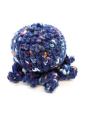 Blue Octopus, Stuffed Animal Creature, Hand Crochet Toy Plushie