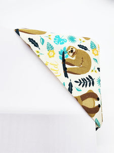 Sloth Fabric Corner Bookmark, Cup Coaster