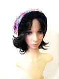 Multicolored Knit Slouch Hat, Winter Hat, Knitted Hat, Beanie