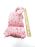 Pink Kitty, Stuffed Animal Cat, Hand Knit Toy Plushie