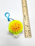 Yellow Turtle Keychain, Stuffed Animal, Hand Crochet Toy Plushie