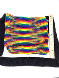 Rainbow Handmade Messenger Bag, Purse, Long Strap Bag, Handcrafted Yarn Bag