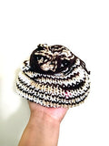 Brown Tan White Large Dice Bag, Drawstring Bag, DND, Tabletop Games, Large Dice Bag, Dice Pouch