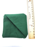 Dark Green Fabric Corner Bookmark, Cup Coaster, Book Corner Marker