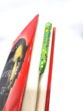 Green Dots Fabric Corner Bookmark, Cup Coaster, Book Corner Marker