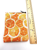 Oranges Fabric Coin Pouch, Small Bag, Coin Purse, Coin Wallet, Change Purse, Printed Fabric