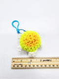 Yellow Turtle Keychain, Stuffed Animal, Hand Crochet Toy Plushie