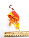 Multicolor Jellyfish Toy Keychain, Knit Animal Child Toy, Handmade Gift