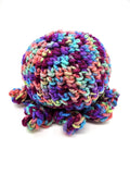 Multicolor Octopus, Stuffed Animal Creature, Hand Crochet Toy Plushie