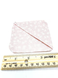 Pink Flower Fabric Corner Bookmark, Cup Coaster