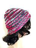 Cozy Christmas Handmade Knit Beanie, Stretchy Holiday Hat