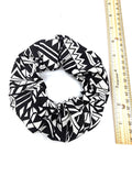 Tribal Hair Scrunchie, Elastic Cotton Fabric Hair Tie