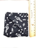 Music Notes Fabric Corner Bookmark, Cup Coaster, Book Corner Marker