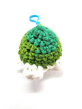 Green Turtle Keychain, Stuffed Animal, Hand Crochet Toy Plushie