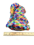 Rainbow Kitty, Stuffed Animal Cat, Hand Knit Toy Plushie