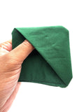 Dark Green Fabric Corner Bookmark, Cup Coaster, Book Corner Marker