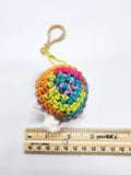 Rainbow Turtle Keychain, Stuffed Animal, Hand Crochet Toy Plushie