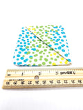 Multicolor Polka Dot Fabric Corner Bookmark, Cup Coaster