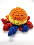 Multicolor Octopus, Stuffed Animal Creature, Hand Crochet Toy Plushie