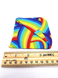 Rainbow Fabric Corner Bookmark, Cup Coaster