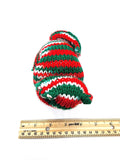 Christmas Kitty, Stuffed Animal Cat, Hand Knit Toy Plushie